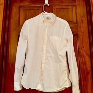 Faherty men’s medium white button down shirt